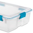 thumbnail image 4 of Sterilite 37 Quart Clear Plastic Storage Tote Bin with Secure Lids, 12 Pack, 4 of 6
