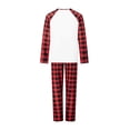 thumbnail image 4 of Meihuid Matching Family Pajamas Sets Long Sleeve Christmas Reindeer Plaid Pjs Striped Women Holiday Sleepwear Homewear, 4 of 9