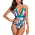 thumbnail image 3 of Traje de baño de una pieza estampado, Traje de baño de una pieza para mujer Traje de baño de una pieza Traje de baño de una pieza para mujer Muy versátil, 3 of 6