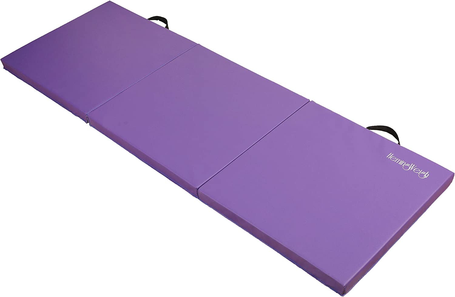 Hemingweigh 1.5 Thick Tri-Fold Gymnastic Mat for Yoga, Stretching