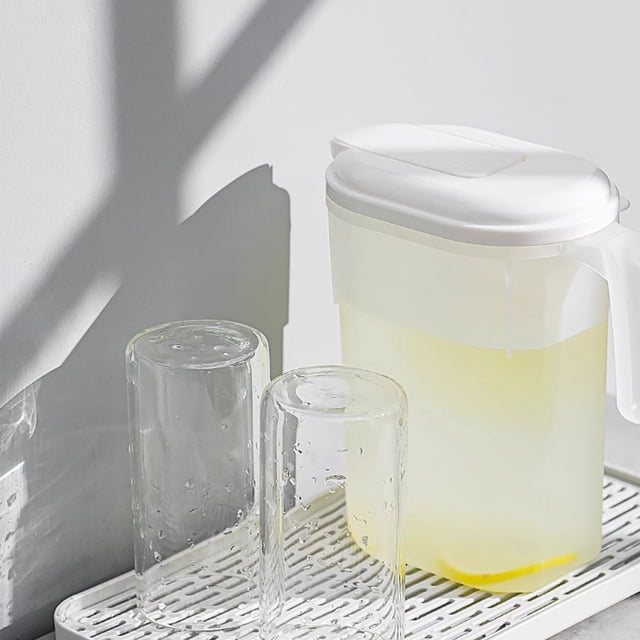 Cold Brew Pitcher With Filter 2500 ml Large Capacity Plastic Beverage Dispenser For Iced Tea Fruit Infusions And Cold Water