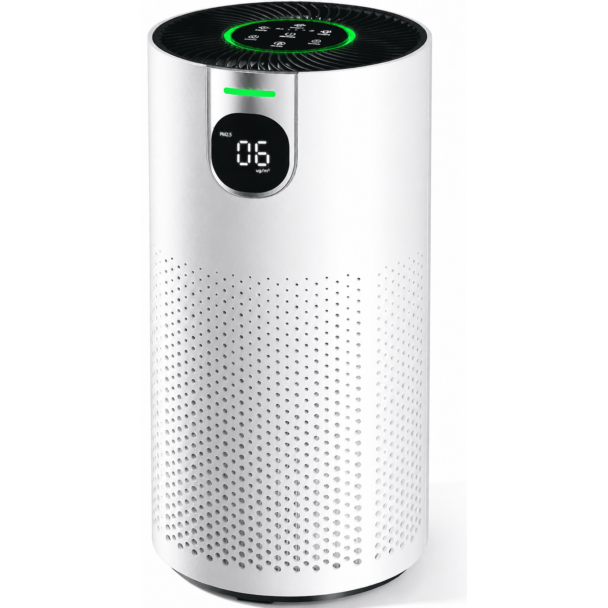 Aeitto HEPA Air Purifier for Home Large Rooms up to 1800ft² with Real-Time AQI PM2.5 Display RGB Light for Allergies and Asthma,Bedroom Office and Pet