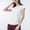 White, variant on Vivianyn HD Women's Half Zip Ruched Workout Tops, Short Sleeve Athletic Shirts for Yoga,Purple,Size S-XL