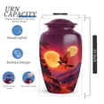 thumbnail image 2 of Sparrow Funeral Cremation Urns For Ashes Women And Man, 1 Large & Small Keepsake Urn For Human Ashes For Mom Set 4, Moon Urns For Adults Humans, Purple Urn For Male And Female, 10&3 Inch, 2 of 7