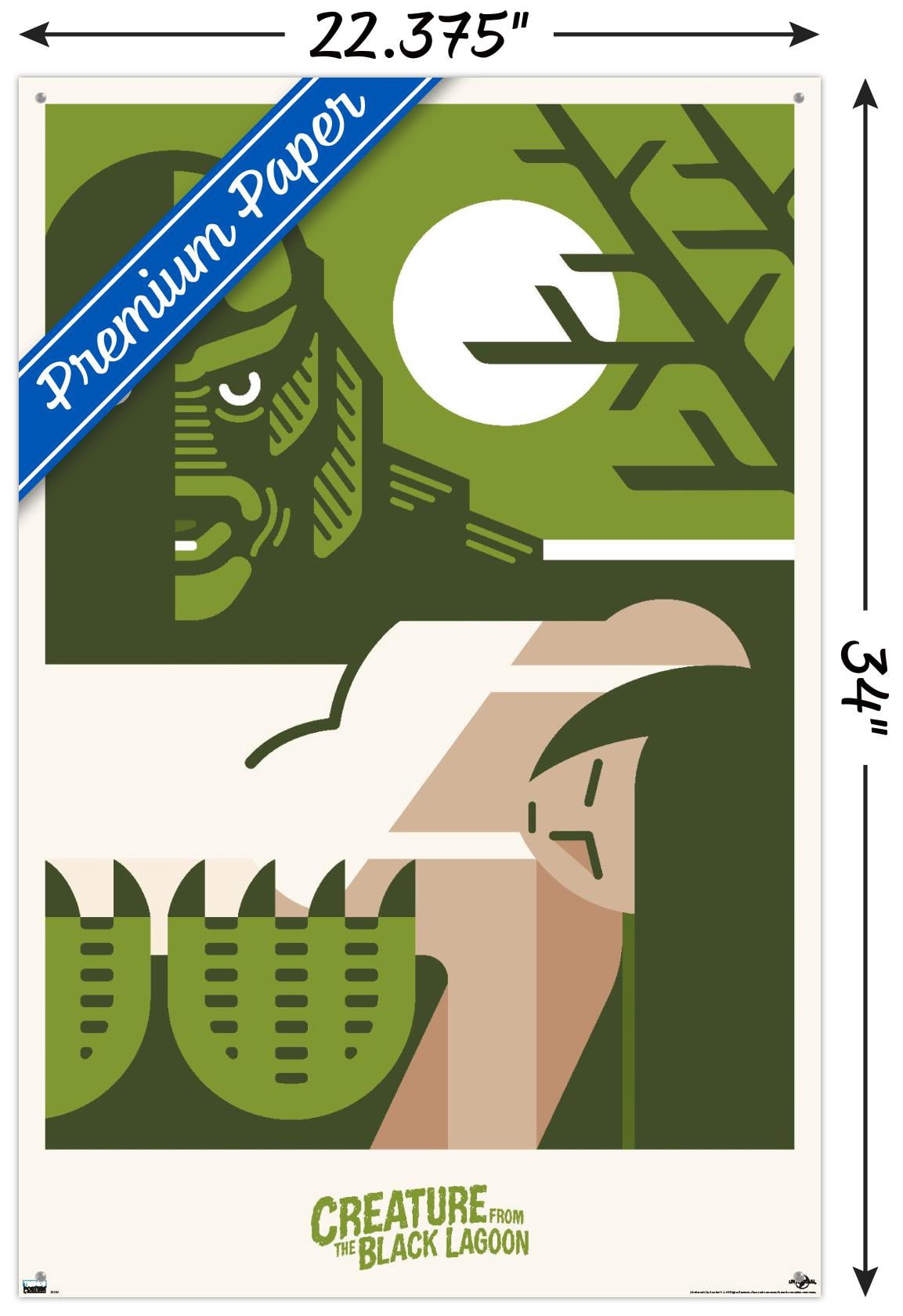 Creature from the Black Lagoon - Graphic Wall Poster with Pushpins, 22.375" x 34"