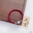 thumbnail image 2 of Imitation Tibetan Silver Amulet Bracelet Adjustable Hand Woven Rope Tibetan Style Jewelry for Women Spiritual Protection Charm, 2 of 6