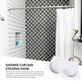 thumbnail image 4 of MasteelfCA 2pcs Shower Curtain Rod Mount Holders Adhesive Shower Rod Tension Retainers, 4 of 9