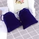 thumbnail image 5 of 50pcs 9 * 12 cm bolsa de terciopelo con cordón favor de la boda bolsas de regalo de la joyería de los bolsos del caramelo (Leal azul), 5 of 5