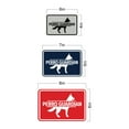 thumbnail image 5 of Signs ByLITA Classic Framed Perro Guardian Graphic Spanish Security Sign (Brushed Silver) - Small, 5 of 6