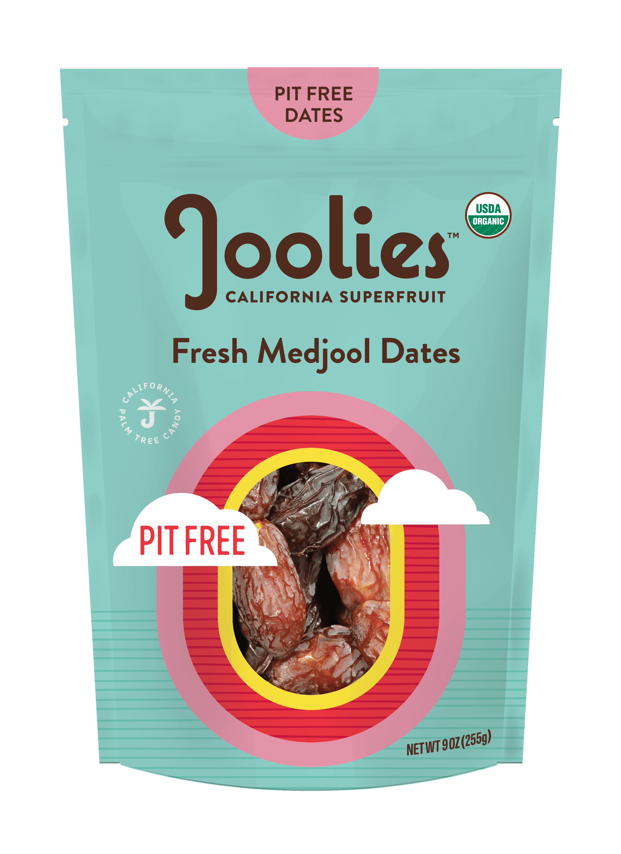 (3 pack) Joolies Organic Pit Free Medjool Dates, 9oz Pack - Fresh Dried Fruits