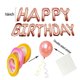 thumbnail image 4 of Kit de globos para fiesta de cumpleaños, 48 unidades, lámina de látex de color oro rosa, confeti, 4 of 4