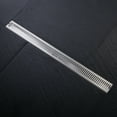 thumbnail image 3 of Wowow 24 Inch Shower Linear Drain, 304 Stainless Steel Shower Floor Drain with Grate Removable, Rectangular Floor Drain with Accessories, 3 of 6