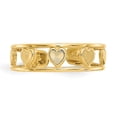 thumbnail image 5 of 14k Heart Toe Ring, 5 of 6