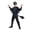 Black, variant on Black Dragon Costume Dark Scale Jumpsuit with Mask Wings and Tail Halloween Mythical Creature Cosplay Outfit for Themed Party Stage Play Dress Up for Halloween Party