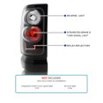 thumbnail image 3 of Spec-D Tuning Black Housing Clear Lens Tail Lights Compatible with 1994-2001 Dodge Ram 1500/2500/3500, Left + Right Pair Assembly, 3 of 7
