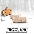 thumbnail image 2 of MSR High Performance MTB Brake Pad Kit SRAM G2, Guide R/RS/RSC/Ultimate - SRAM G2 All Years, 2 of 5