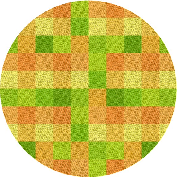 Ahgly Company Machine Washable Indoor Square Transitional Chameleon Green Area Rugs, 3' Square