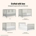 thumbnail image 5 of Dream On Me Synergy MOD 5-in-1 Convertible Crib, Converts from Baby Crib to Toddler Bed, Day Bed, Kids Bed and Full Size Bed, Three Adjustable Mattress Height Positions, Cool Gray, 5 of 7