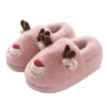 thumbnail image 2 of Zapatos de algodón de alce otoño e invierno hogar interior antideslizante cálido dibujos animados niños zapatos de algodón para padres e hijos bolsa de pareja de Navidad zapatos de algodón de tacón, 2 of 5