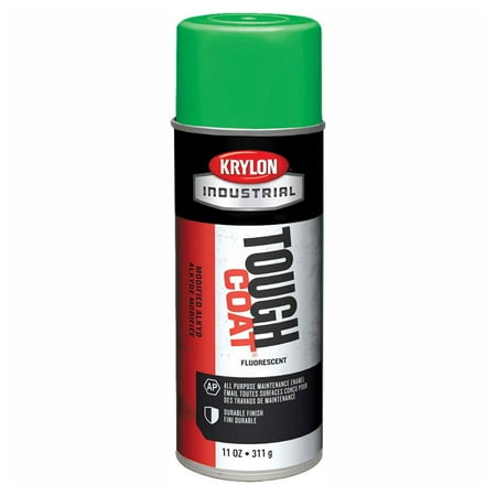 Krylon Industrial Tough Coat Fluorescent Electric Green, Lot of 12