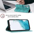 thumbnail image 3 of ELEHOLD Leather Wallet Case for Samsung Galaxy A54 5G Practical Card Holders Stand Function Detachable Wriststrap Shockproof Purse Case Women Men for Samsung A54 5G,Green, 3 of 7