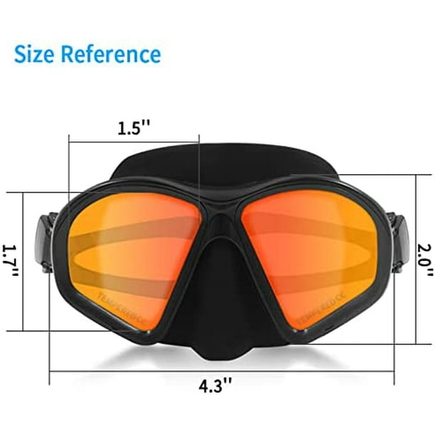 Low Volume Free Diving Mask Youth Diving Mask Antifog Swimming
