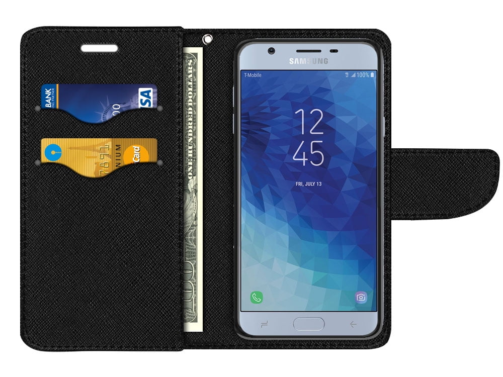 Fincibo Kickstand Card Holder Magnetic Flap Wallet Pouch Cover Case For Samsung Galaxy J7 J737 18 5 5 Not Fit J7 J710 16 And J7 17 J7v J727 Christian Bible Verses Philippians 4 13 Walmart Com