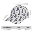 thumbnail image 2 of Rateoe Blue Leaves Pattern Men’s Baseball Cap – Adjustable Curved Brim Hat, Soft Cotton Sports Cap for Outdoor, Casual, and Everyday Wear, Comfortable & Breathable, 2 of 6