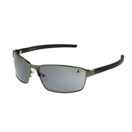 IRONMAN Men's Gunmetal Oval Sunglasses QQ01