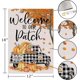 thumbnail image 5 of Bandera de jardín de otoño de 12 x 18, decoración de otoño de calabaza de bienvenida al aire libre, bandera de patio de otoño de camión pequeño de doble cara Otoño Acción de Gracias Hallowee, 5 of 5