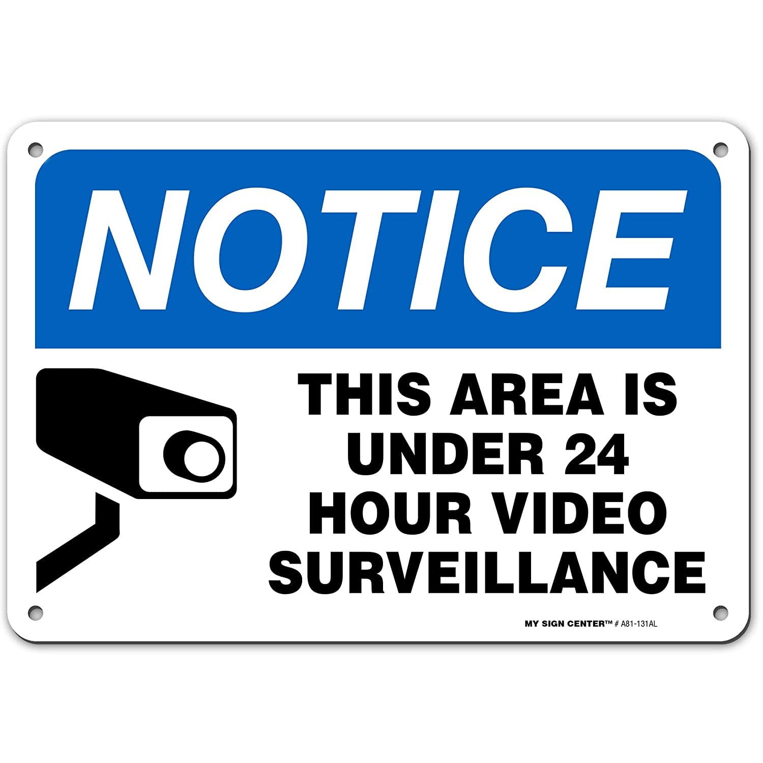 Video Surveillance Sign Printable Printable World Holiday