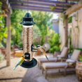 thumbnail image 3 of Clearance Sale!Tube Bird Feeders for Outdoors Hanging,Plastic Bird Feeder Outdoor Weatherproof Hanger,Wild Bird Finch Feeder for Outdoors Hanging-13 Inch 4 Port(Seed is not Included), 3 of 9
