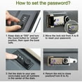 thumbnail image 4 of WJCA Combination Lock Book Safe Box with Hidden Compartment, Discreet Security Storage for Valuables, Rose Design, 4 of 8