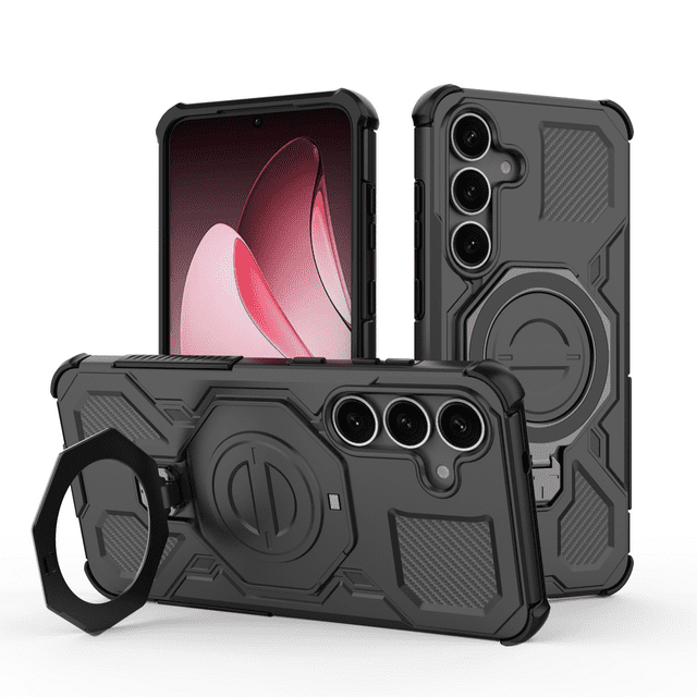 Funda GANGXUN para Samsung Galaxy S25 Plus , magnética, ligera, soporte 360°, antigolpes