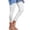 White, variant on QIJUNTUO ​Women Lace Detail Yoga Leggings 2025 Trend Plus Size High Waist Capri Pants Breathable Holiday Beach Performance Gear​ White