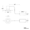 thumbnail image 2 of WAC Lighting Patriot 3" 1-Light Square Adjustable Aluminum Recessed Kit in White, 2 of 4
