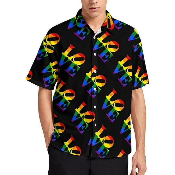 Perth Blackborough Montgomery Consequent Love LGBT Gay Pride Men's Shirt Button Down Short Sleeve Hawaiian Shirts Top for Beach Business Casual - Walmart.com Perth Blackborough Montgomery Consequent Love LGBT Gay Pride Men's Shirt Button Down Short Sleeve Hawaiian Shirts Top for Beach Business Casual - Walmart.com