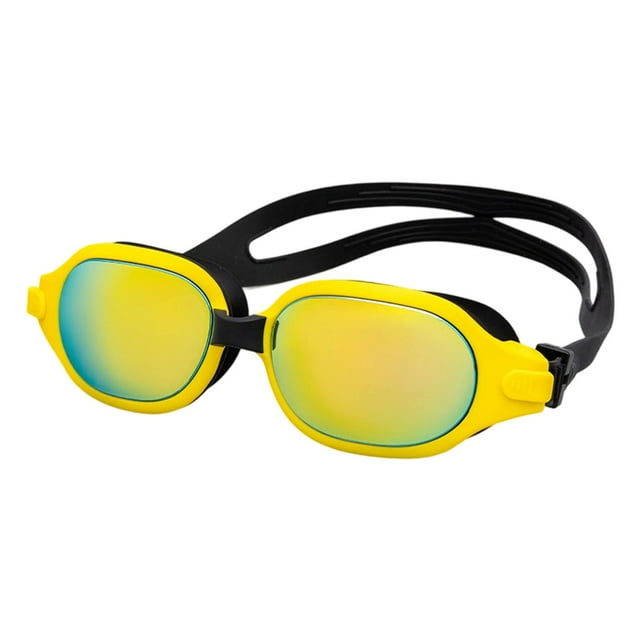 Product Category Swimming Goggles for Competitive Use - Adult and Youth Precision Fit -Fog Performance Silver Plate Style