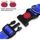thumbnail image 3 of Collar de nailon reflectante para perros con hebilla de seguridad, collares ajustables para mascotas con acolchado de neopreno suave para perros pequeños, azul marino, 3 of 4
