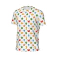 thumbnail image 6 of Wukai Undersea Animals Print Men's Short-Sleeved Mesh T-Shirt,Quick-Dry Short Sleeve Workout T-Shirt-Small, 6 of 8