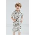thumbnail image 2 of Disney Mickey Mouse Goofy Donald Duck Toddler Boys Cotton Gauze Button Down Dress Shirt and Shorts Outfit 5T, 2 of 5