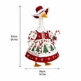 thumbnail image 3 of Christmas Porch Goose Outfit, Hooded Plush Holiday Costume for Festive Yard Decor, Fits Standard 24 Inch Porch Statue, Easy On and Off, 3 of 4