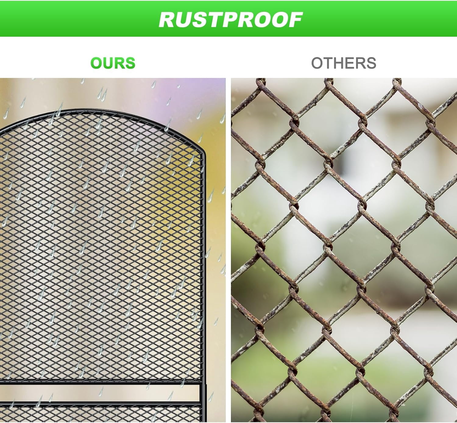 Decorative Garden Fence 10 Pack, 37.5in(H) x 10.8ft(L) Animal Barrier Rustproof Metal Fencing for Yard Dog Rabbit Wire Edging