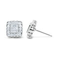 thumbnail image 3 of 14K White Gold 1ct. TDW Round-cut and Princess-cut Diamond Stud Earring (G-H,SI1-SI2), 3 of 5