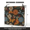 thumbnail image 6 of UNIKOME 4-Pack Outdoor Patio Chair Cushions, Water-Resistant Square Foam Seat Pads with Ties, 18.5 x 16 x 3 inch, Yellow Floral, 6 of 7