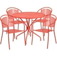 thumbnail image 1 of 35.25RD White Patio Table Set, 1 of 4