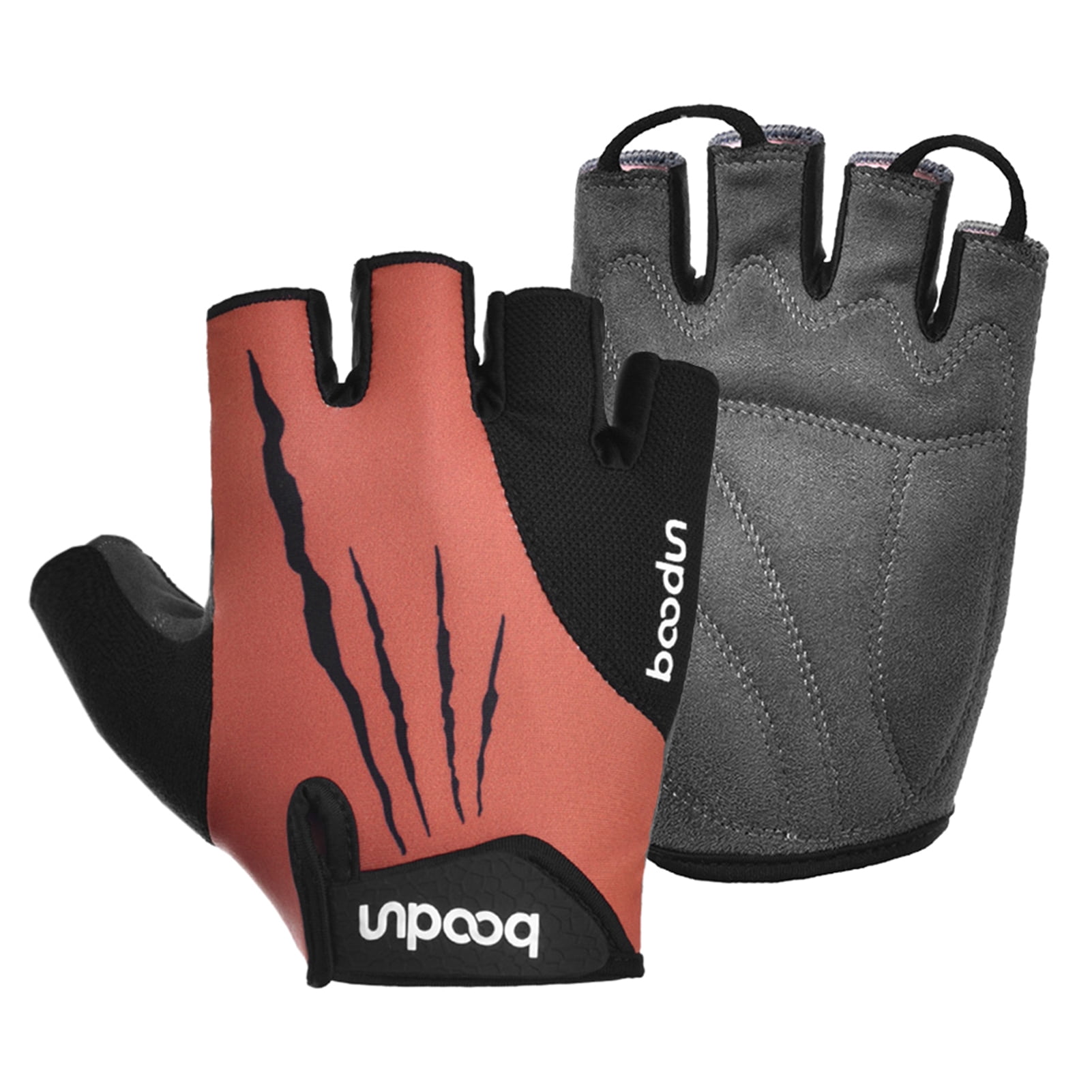 BOODUN XL Red Cycling Gloves with SBR Padding & Silica Gel