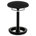 thumbnail image 2 of Safco Twixt Active 22" Backless Drafting Chair in Black Fabric, 2 of 2