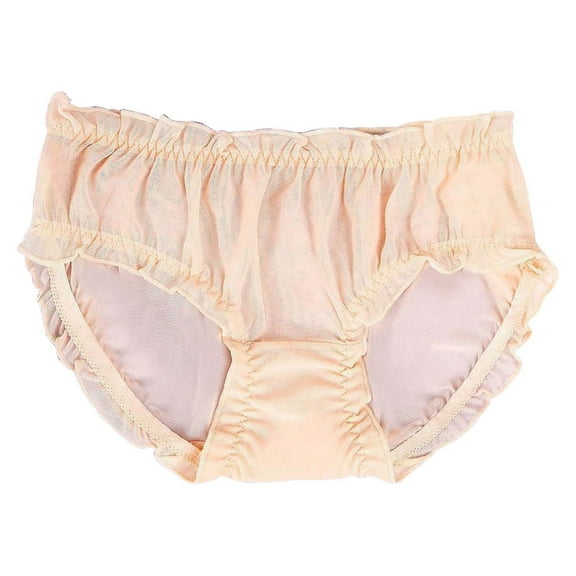 Panties for Women,Pure Desire Wind Mesh Breathable Floral Bud Fashion Triangle Panties for Everyday Comfort and Style,Womens Underwear,Beige,L