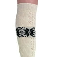 thumbnail image 4 of Knee High Cotton Knitted Socks Ecru for Women 1 Pair Size 9 to 11, 4 of 4